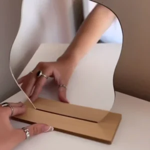 Miroir acrylique forme Wave A5 esthétique en Tunisie