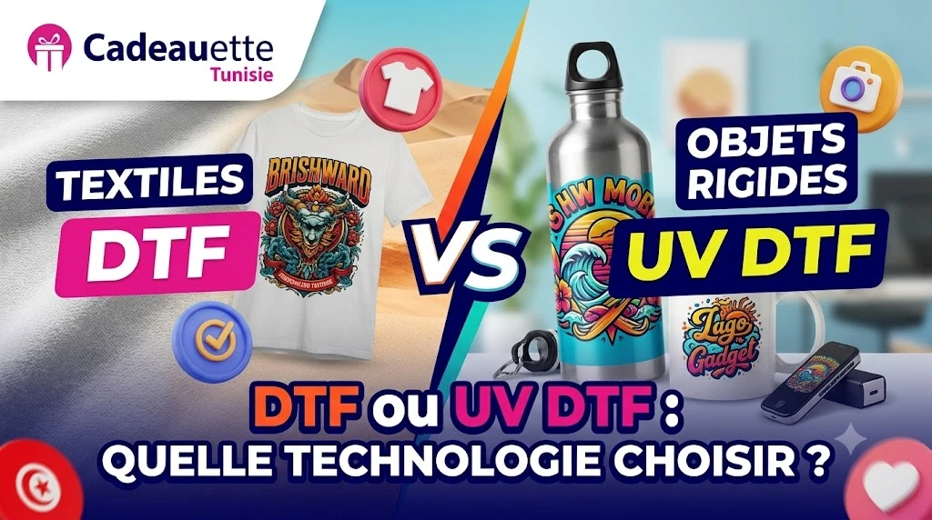 DTF ou UV DTF : quelles différences et quelle technologie choisir en Tunisie ?