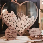 Livre d'or mariage personnalisé en bois en Tunisie