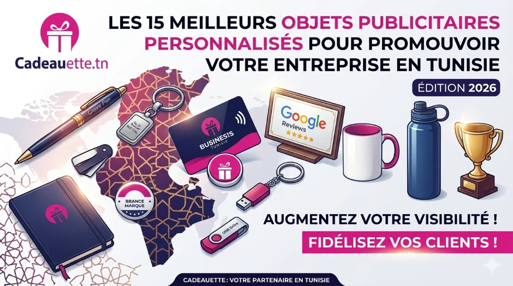 Les 15 meilleurs objets publicitaires personnalisés pour promouvoir votre entreprise en Tunisie en 2026
