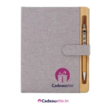 bloc-notes-ecologique-personnalise-bambou-rpet-gris-tunisie
