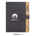 bloc-notes-ecologique-personnalise-bambou-rpet-noir-tunisie
