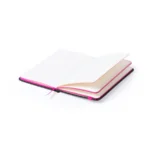 Bloc-notes personnalisé ouvert avec 80 feuilles pour prise de notes